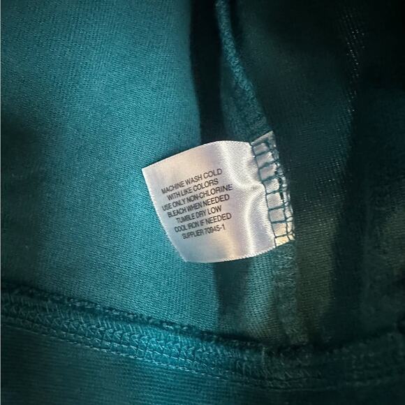 Made For Life 2X Plus Size Teal Velvet Zip Up Jacket - Picture 2 of 6